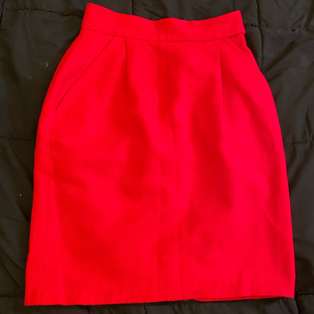 Red pencil skirt size 6